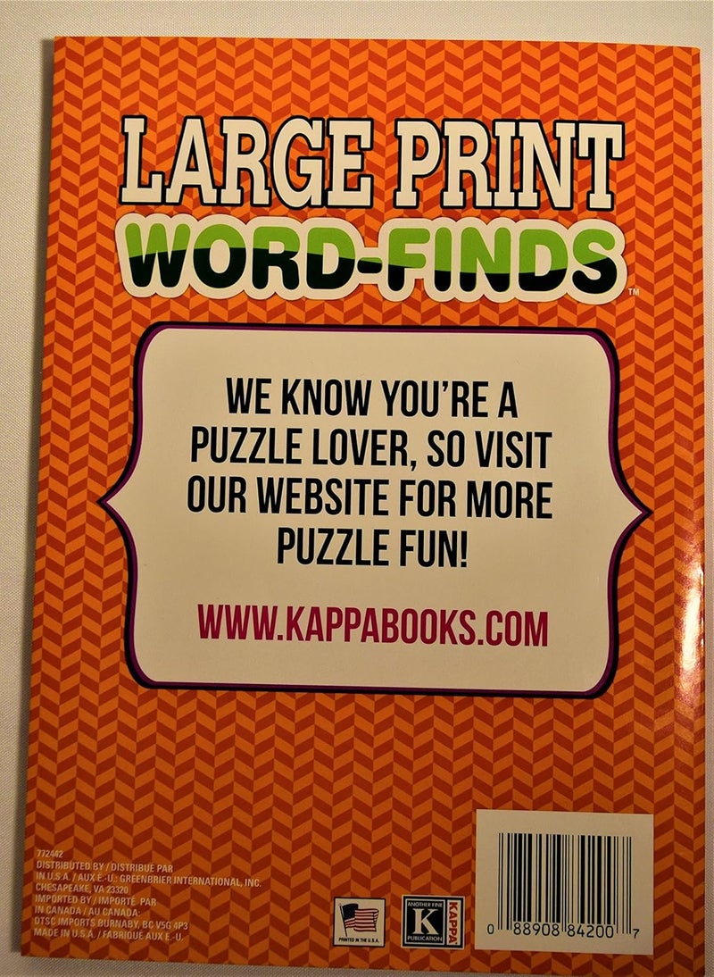 Kappa Publication 3842 Large Print WordFinds Assorted Volumes Multi - Image 3