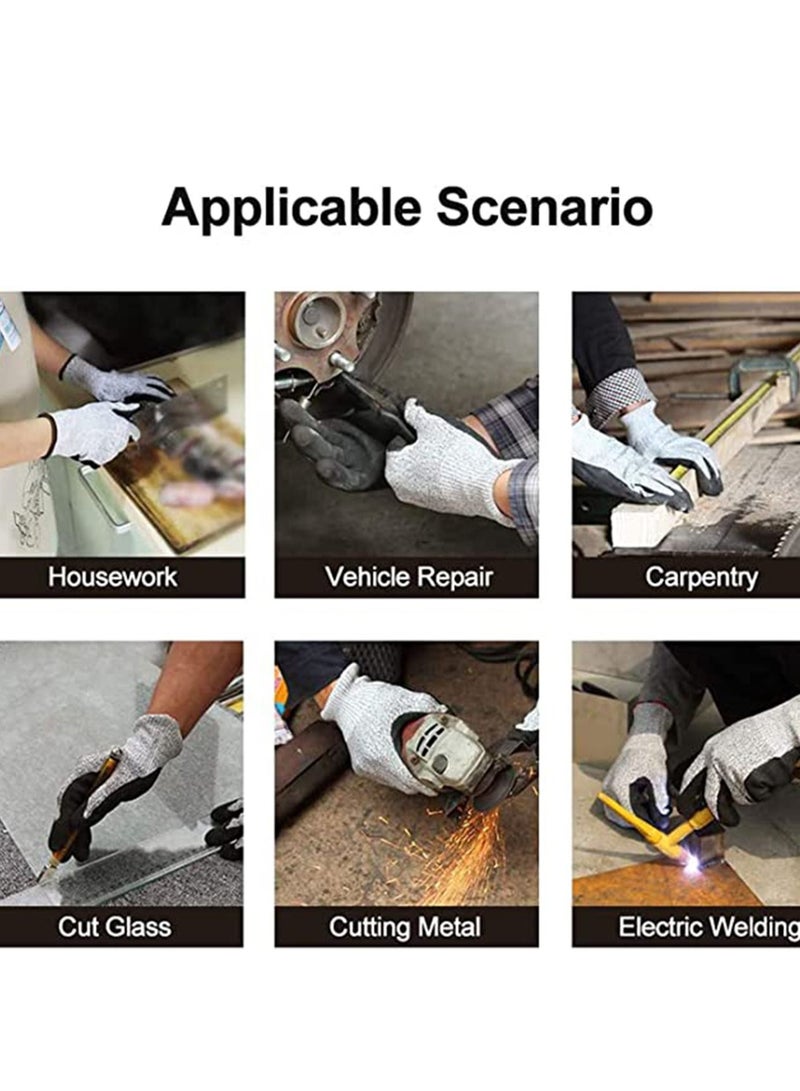 Cut Resistant Work Gloves, Level 5 Safety Protective Gloves Ambidextrous, Food Grade, For Garden, Fishing, Warehouse, Wood Cutting, Construction, Welder, Repairman - Image 3