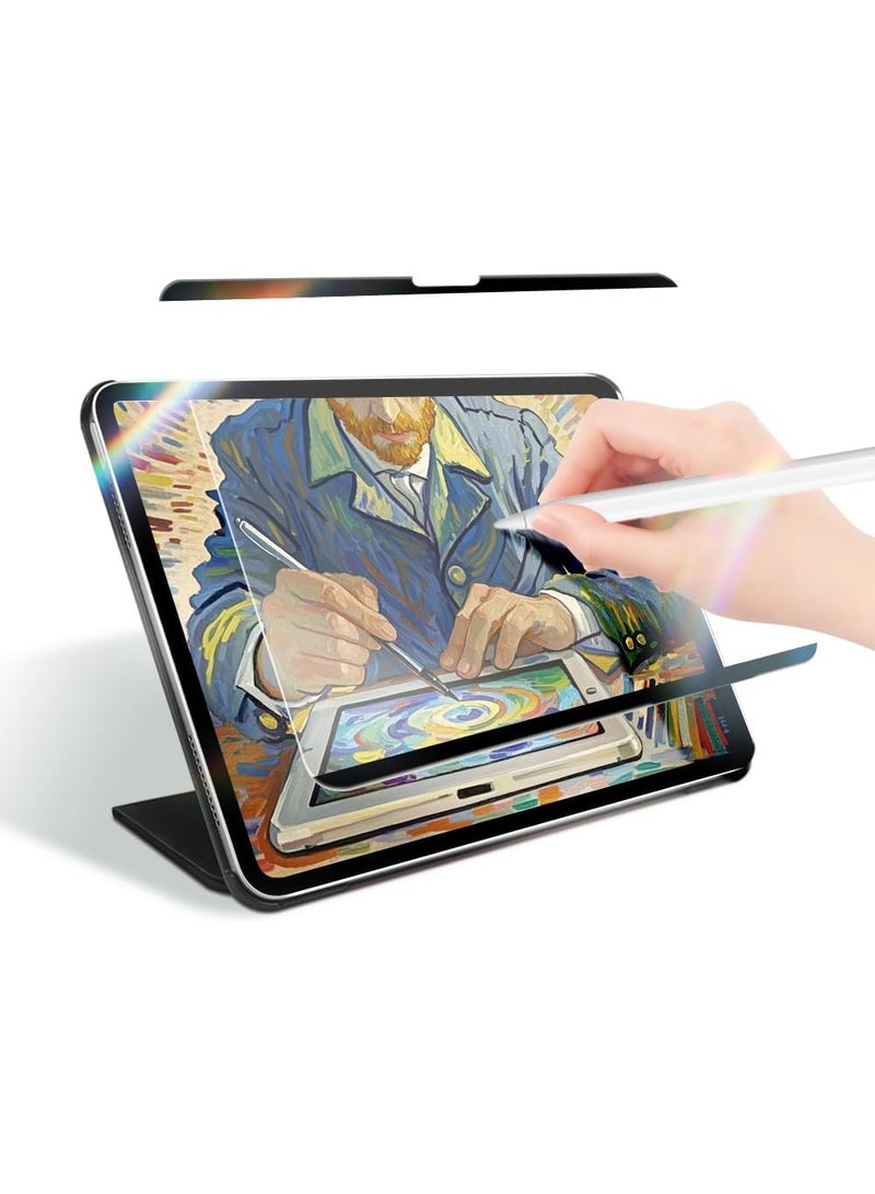 [1 Pack] Magnetic Paper Screen Protector for 2026 iPad Air 8th (M4)/2025 iPad Air 7th (M3) 11 Inch & 2024 iPad Air 6th (M2) 11"/iPad Pro 11 M5 2025&iPad Pro 11 M4 2024, Feel Like Write and Draw on Paper,Matte Finish Detachable Anti-Glare Film,Reusable, Removable, - Image 1