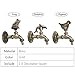 TINTON LIFE Decorative outdoor garden faucet retro brass water hose Tap wall Mounted for 1/2" Inches Hose,Dolphin - Image 3