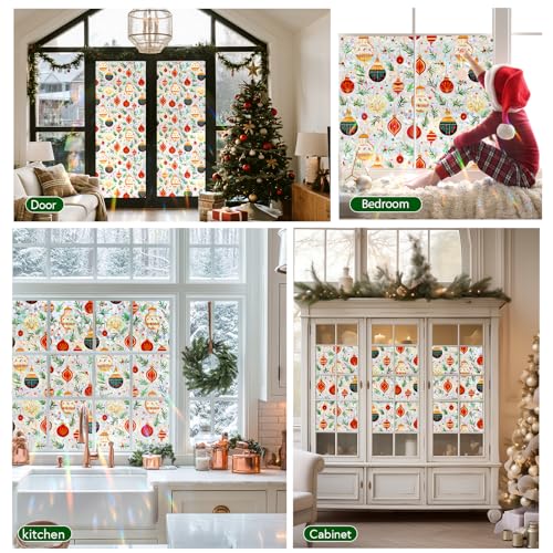 SOMWISE Rainbow Window Privacy Film,Heat Control,UV Blocking,Anti-Glare,Day & Night Privacy Protection & Decoration for Home, Bathroom,Glass Door,Static Cling,Renter-Friendly with Installation Tools - Image 3