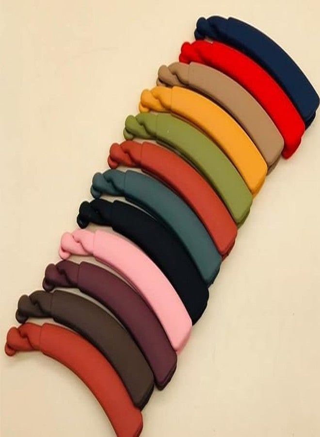 جلاميو مشابك شعر على شكل موزة ذاتية القفل، مشابك شعر كبيرة الحجم بلمسة نهائية غير لامعة للنساء والفتيات، مشابك شعر أكريليك بدون معدن، مشابك شعر مانعة للانزلاق (متعددة الألوان، عبوة من 12 قطعة) - Image 3