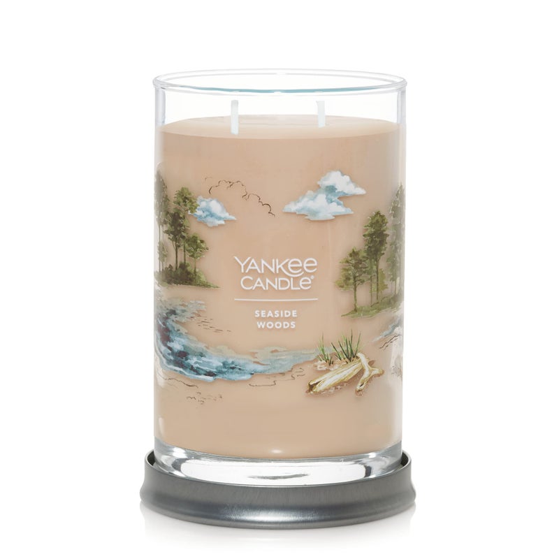 Yankee Candle Seaside Woods Scented Signature 20oz Large Tumbler 2Wick Candle Over 60 Hours of Burn Time