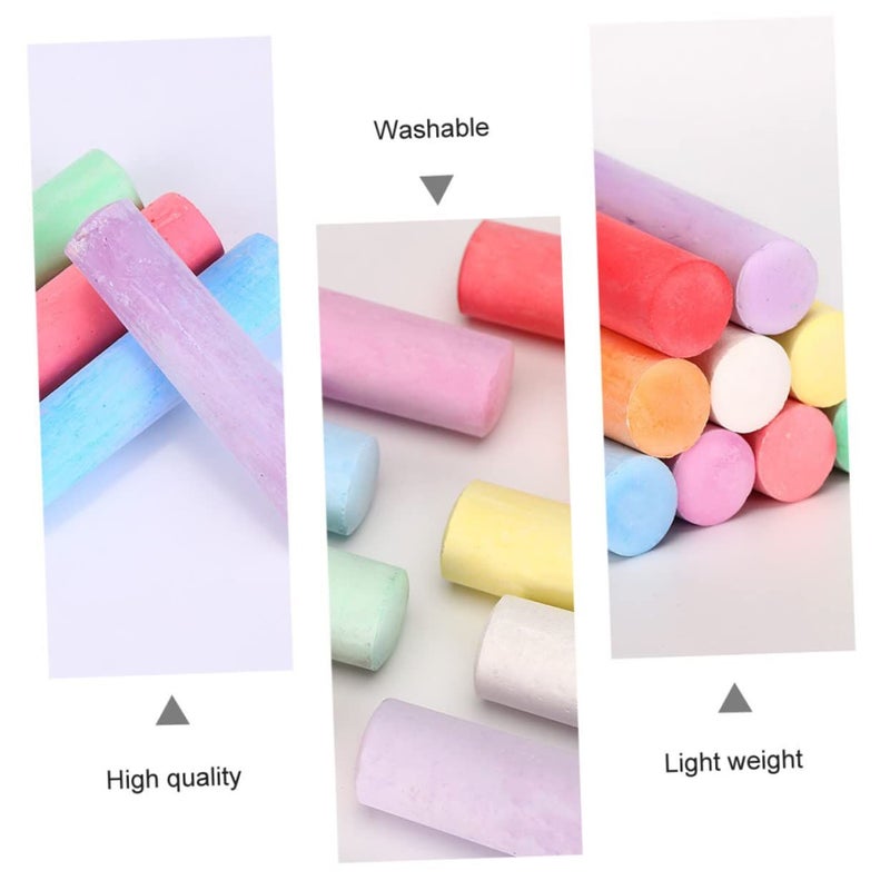 Washable Chalk Set 20 Pieces Safe For Kids Indoor And Outdoor Creativity - Image 4