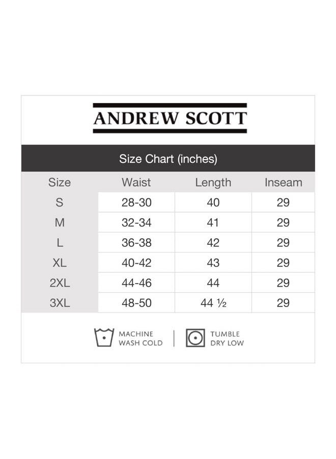 Andrew Scott Men's 2 Pack Super Soft Woven Pajama & Sleep Long Lounge PJ Pants (2 Pack- Blues, Large) - Image 5