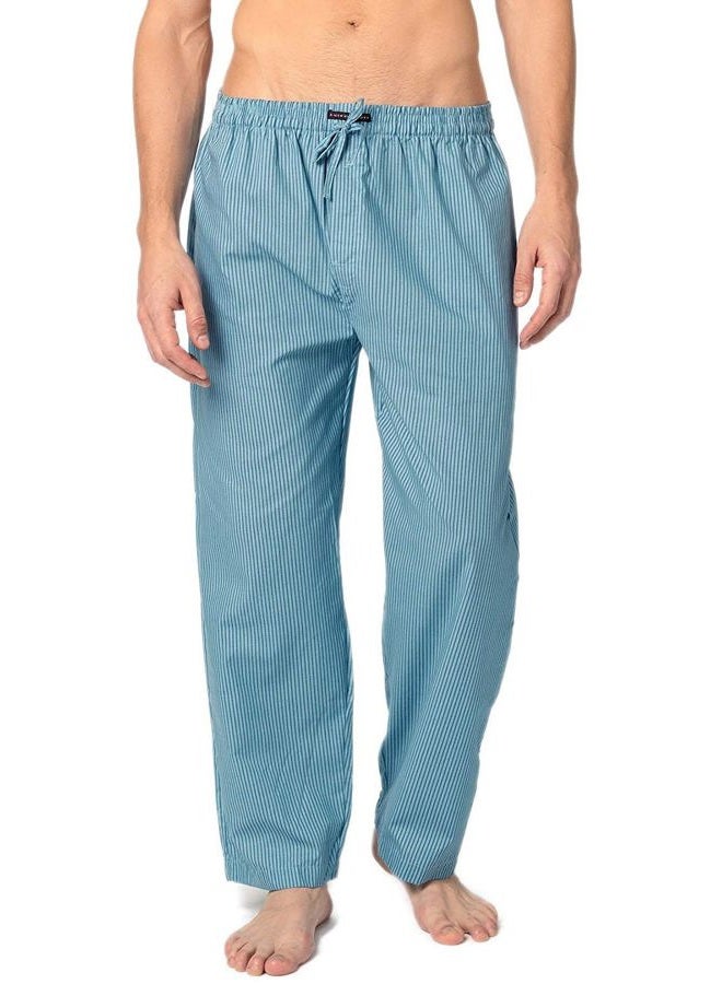 Andrew Scott Men's 2 Pack Super Soft Woven Pajama & Sleep Long Lounge PJ Pants (2 Pack- Blues, Large) - Image 2