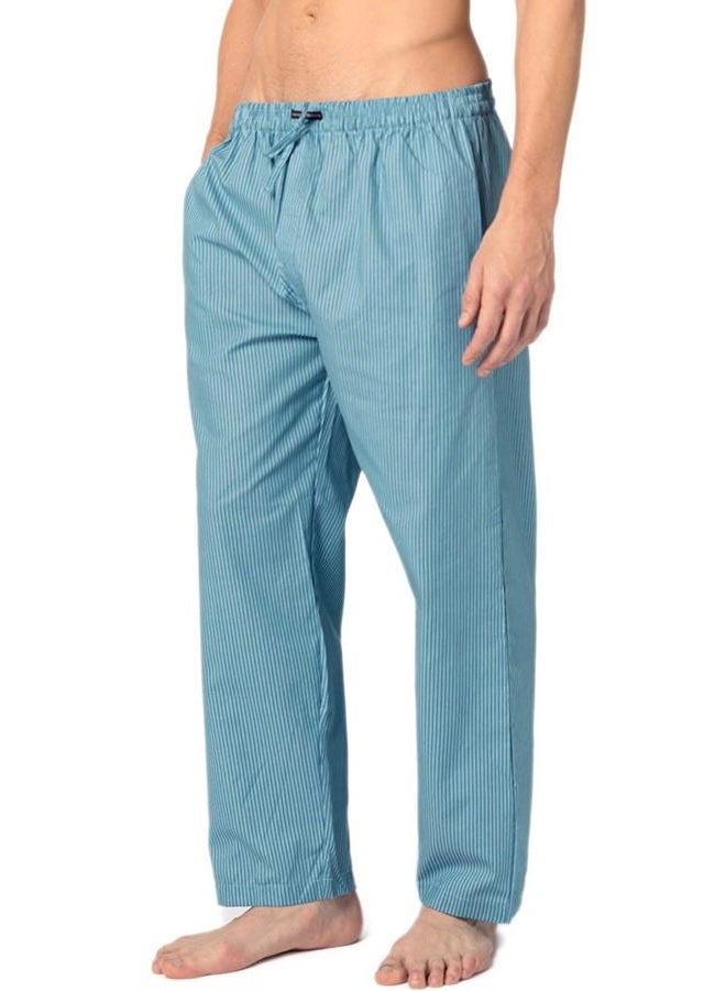 Andrew Scott Men's 2 Pack Super Soft Woven Pajama & Sleep Long Lounge PJ Pants (2 Pack- Blues, Large) - Image 4