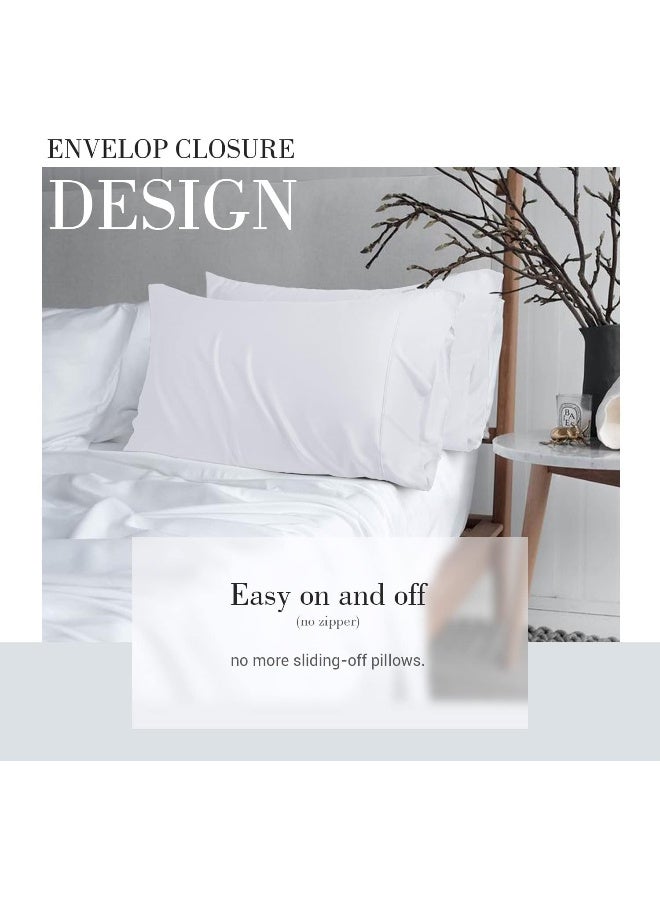 WishSmile Bamboo Pillowcases White 20x30  - Image 4