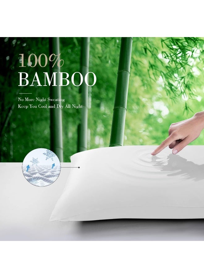 WishSmile Bamboo Pillowcases White 20x30  - Image 2