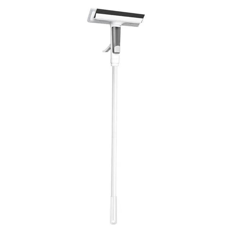 Window Cleaning Tool: White, Large-Capacity Water Tank, Integrated Wiper & Scraper - Exclusive Water Spray System, High-strength Extension Pole for High-Rise Exterior & Household Glass Cleaning - Image 1