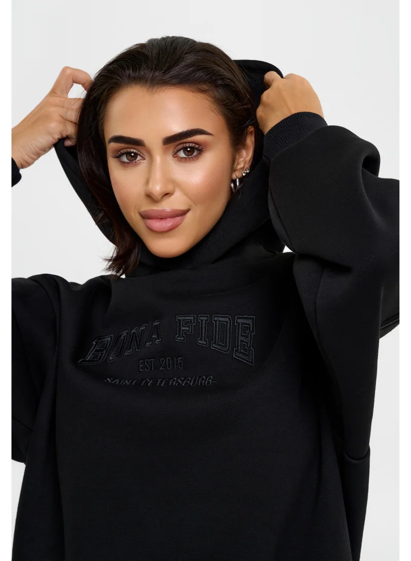 Bona Fide Women’s Hoodie Oversized Cotton Sweatshirt, Cozy Casual Pullover for Everyday Wear