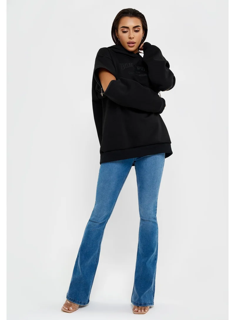 Bona Fide  Bona Fide Women’s Hoodie Oversized Cotton Sweatshirt, Cozy Casual Pullover for Everyday Wear for Women | Best Price UAE