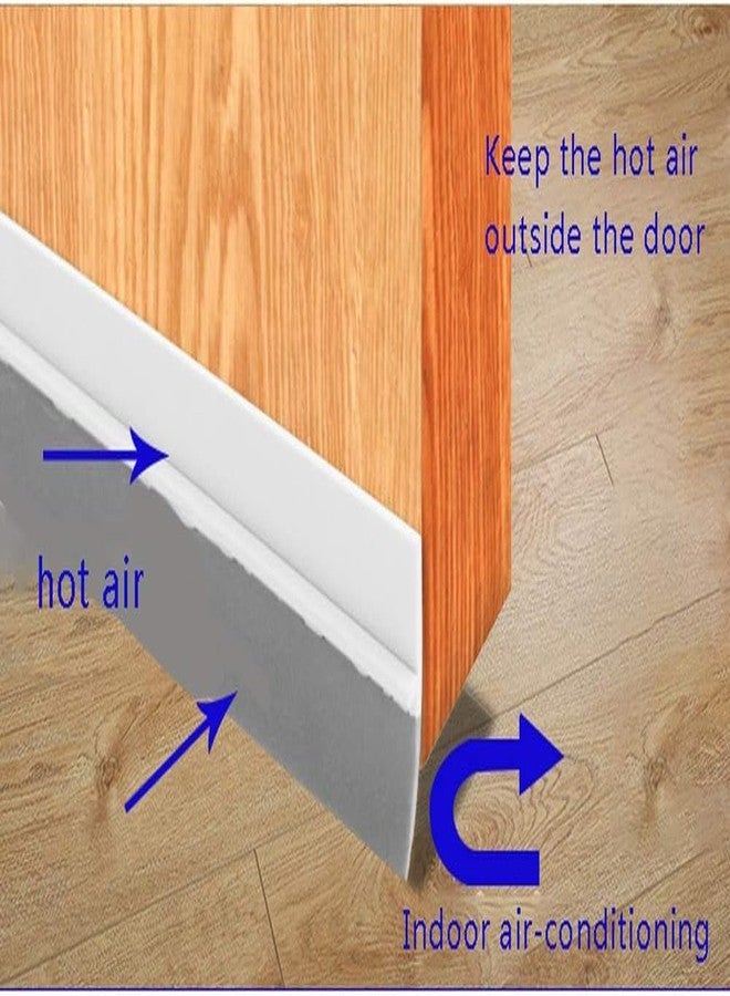 Delzon Door Soundproofing Tape Practical Bottom Door Sealing Multi Purpose Use Weather-Strip Tape for Cockroach Insect Bugs Stopper Pack of 2 - Image 3