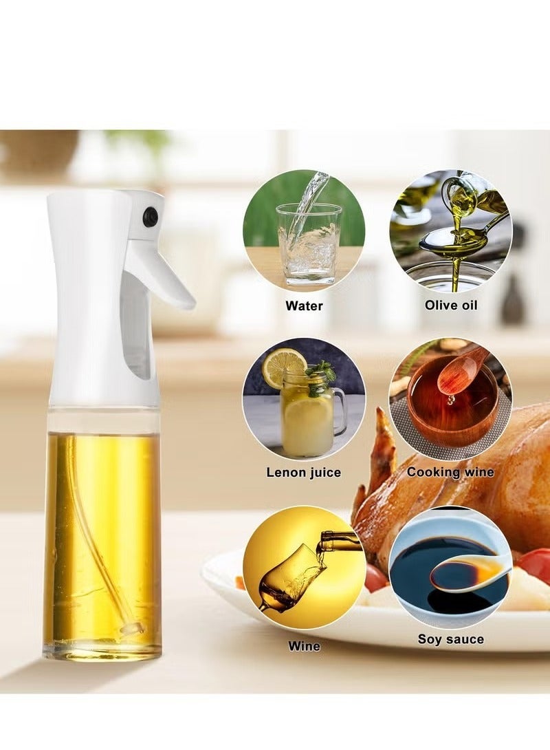 بخاخ زيت للطهي بخاخ زيت الزيتون للطهي زجاجة بخاخ زيت الزيتون سعة 200 مل بخاخ مستمر مع التحكم في الحصص - Image 4