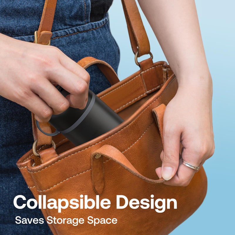 Bitvae P1 Water Dental Flosser, Travel Water Teeth Picks, Cordless Mini Water Cleaner Picks with Telescopic Water Tank, IPX7 Waterproof Flossing Cleaning Picks, Brace & Sensitive Teeth Care, Black - Image 5