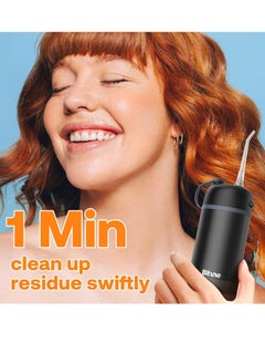Bitvae Bitvae P1 Water Dental Flosser, Travel Water Teeth Picks, Cordless Mini Water Dental Flossers with Telescopic Water Tank, IPX7 Waterproof Water Cleaner Picks, Brace & Sensitive Teeth Care, Black  - Image 3