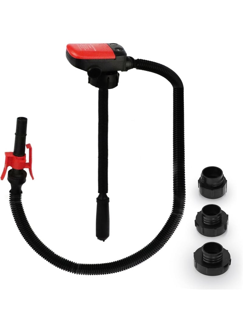 KASTWAVE Siphon Fuel Transfer Pump, Gas Pump for Gas Can, Battery Powered Gas Can Pump, Automatict Shut-off Nozzle, 42 IN Long Hose, 3 Adapters for 4 Size Gasoline Tank  - Image 1