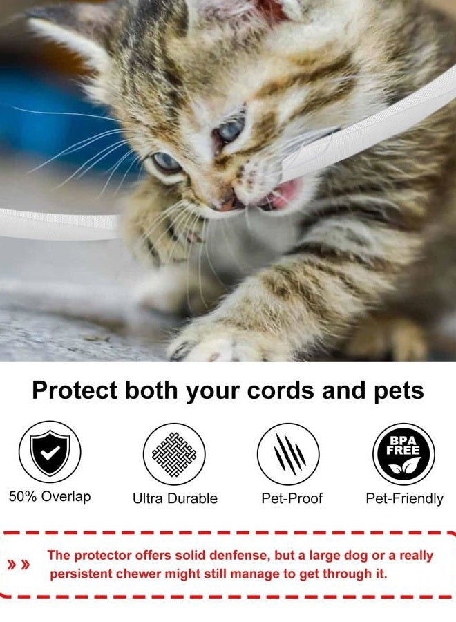 Secbolt Cord Protectors from Pets No Chew, 10ft - 1/2 inch Ultra Durable Cord Covers for Pets, Bite-Resistant Cable and Wire Protector for Cats, Dogs, Rabbits - White - Image 3