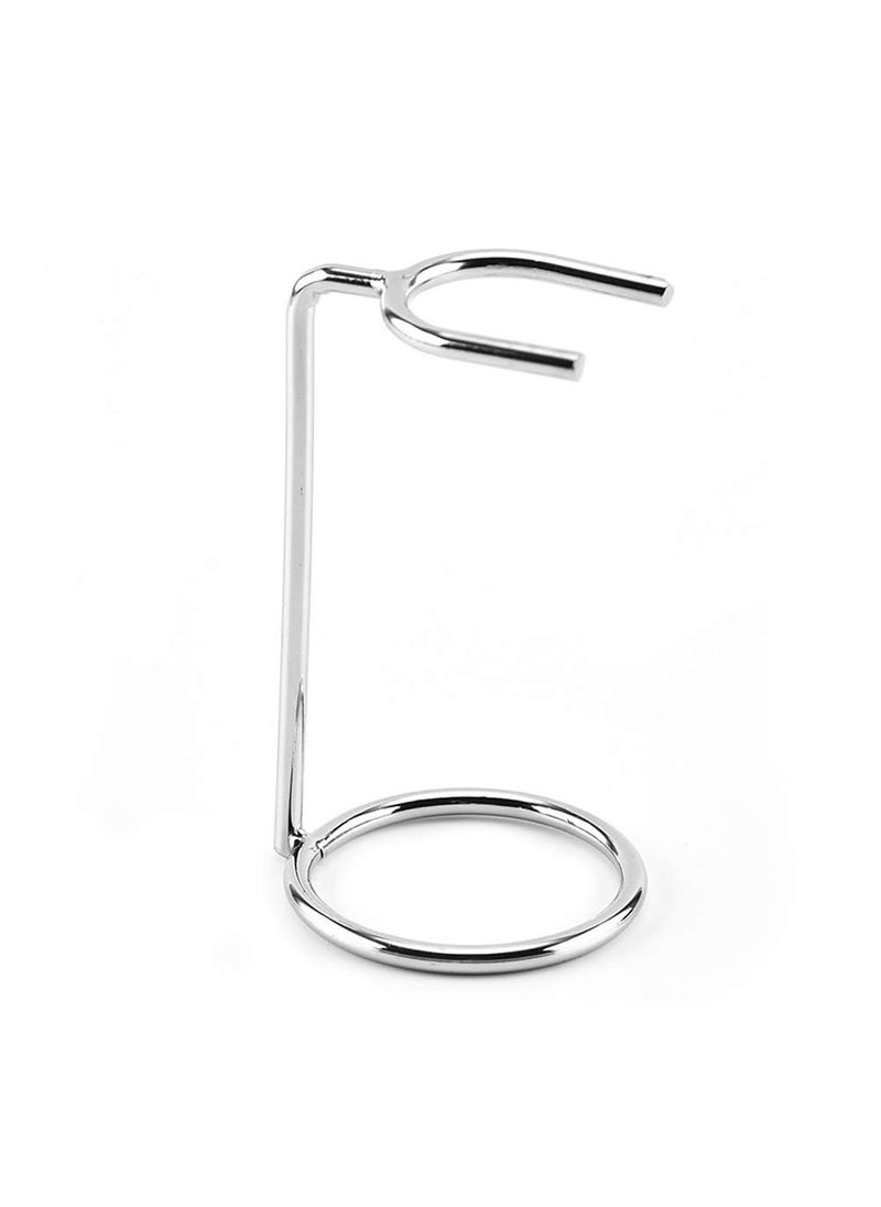 esowemsn - 1PC Silver Stainless Steel Razor Holder Stand Brush Shaving Holder Safety Mens Shaving Razor Brush Stand with Nonslip Base - Image 1