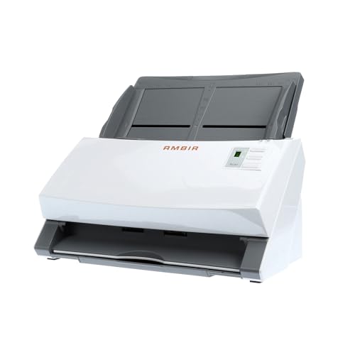 Ambir Technology ImageScan Pro 340 40ppm High-Speed ADF Scanner for Windows PC and Mac, White - Image 2