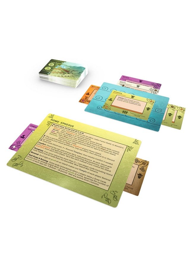 Asmadi Games: Aegean Sea - Strategy Card Game, Take Charge of Ancient Peoples, Ages 14+, 2-5 Players, 20 Min Per Player - Image 5
