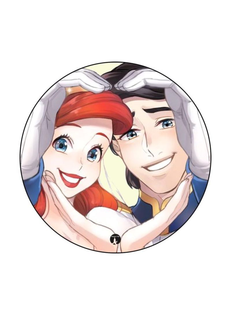 RKN Disney Theme Printed Mouse Pad  Grey/Red/Beige