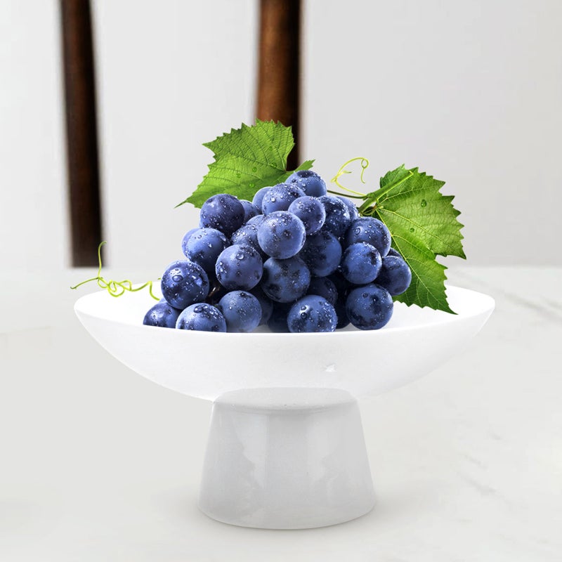 Cake Storage Stand Ceramic Cake Tray High Base Cake Display Tray Snacks Holder - Image 4