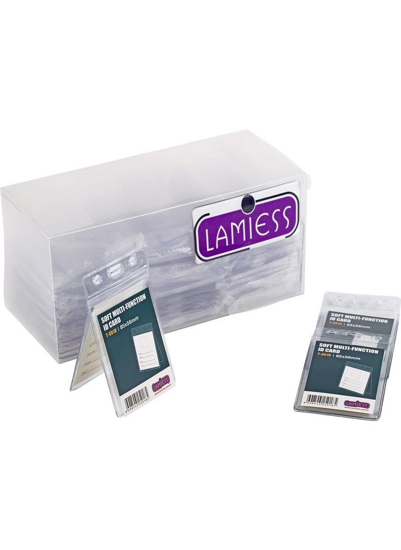 Lamiess T-081 V Vertical PVC Double Card Bag 