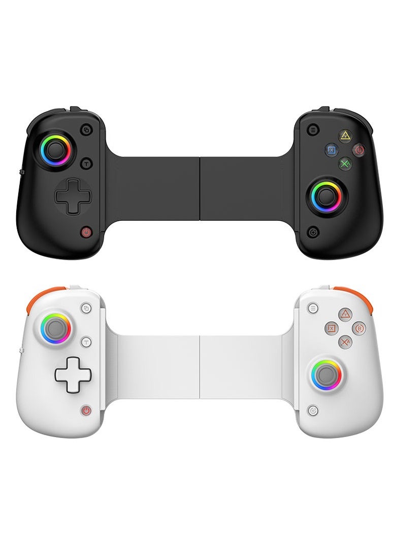 Generic - D8PRO Stretch Gaming Controller with Dual Hall Sensor, Motion Sensing, and Macro Programming, compatible with SWITCH/PS4/Android/iOS/PC (White) - Image 1