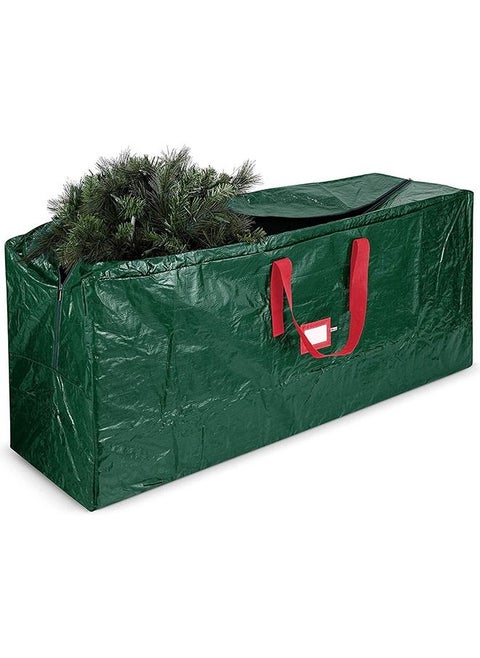 Artificial Christmas Tree Storage Bag - Fits Up to 7.5 Foot Holiday Xmas Disassembled Trees with Durable Reinforced Handles & Dual Zipper - Waterproof Material Protects from Dust, Moisture & Insects