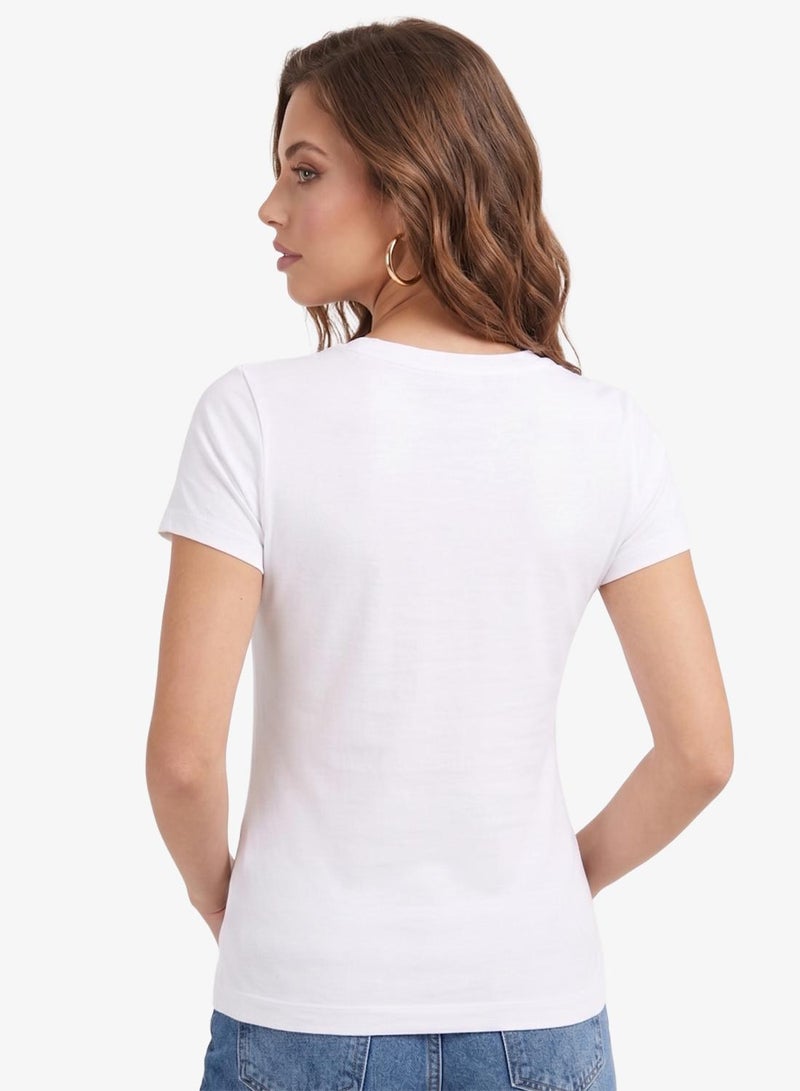 GUESS Crew Neck T-Shirt Slim Fit - Image 2
