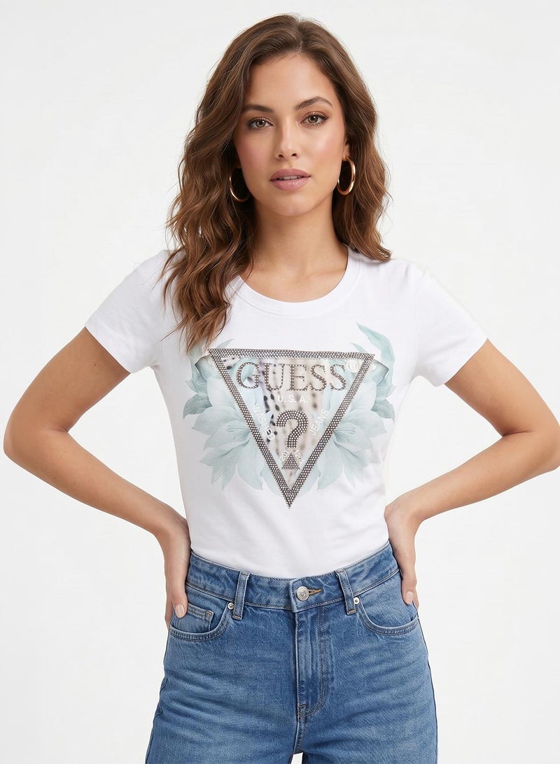 GUESS Crew Neck T-Shirt Slim Fit - Image 1