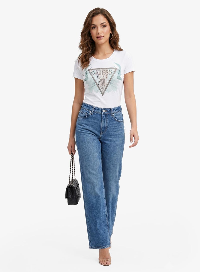 GUESS Crew Neck T-Shirt Slim Fit - Image 4