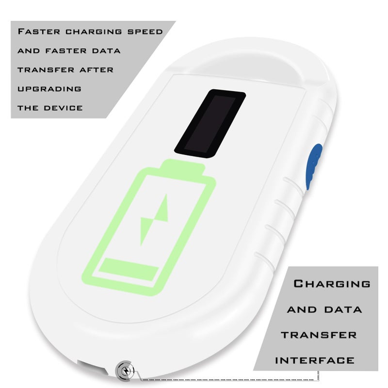 Smoostart Microchip Scanner, 1000 Records Increased Huge Data Storage Upload to PC, Scanning Distance and Speed Increase, Only Compatible with FDX-B/EMID (15/10) Digits Microchips - Image 5