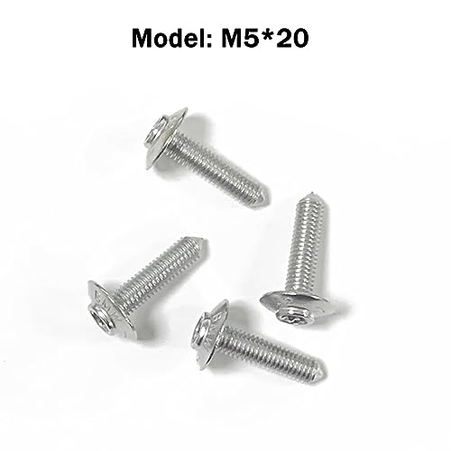 GYMARK Motorcycle Fairing Bolt Kit M5*14 M5*17 M5*20 Universal Screws for BMW R1200GS F700GS F800R G650GS K1600GTL S1000RR F850GS F750GS F900R C400X C600 Replacement Accessories (B - M5*20) - Image 2