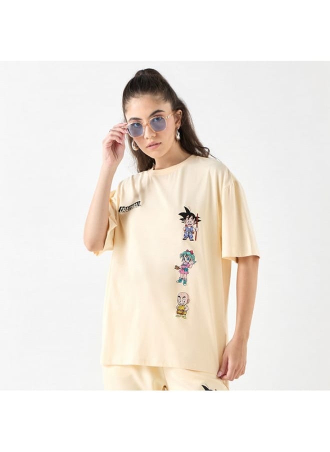 SP Characters Dragon Ball Z Embroidered T-shirt with Crew Neck and Short Sleeves  - Image 2