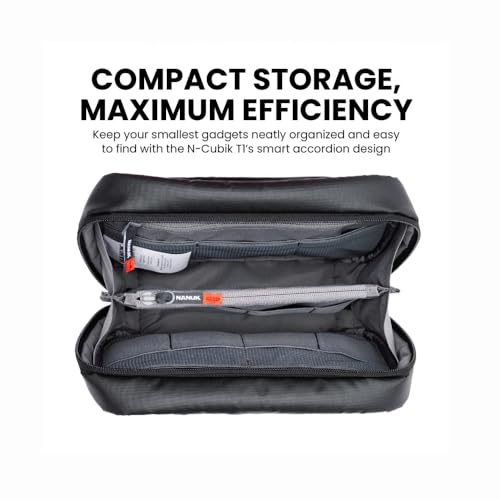 NANUK NCubik T1 Camera Bag Insert Compact WaterResistant Pouch Shockproof Protective Camera Insert for Backpack Perfect for Accessories Gear 10 x 63 x 2 - Image 3