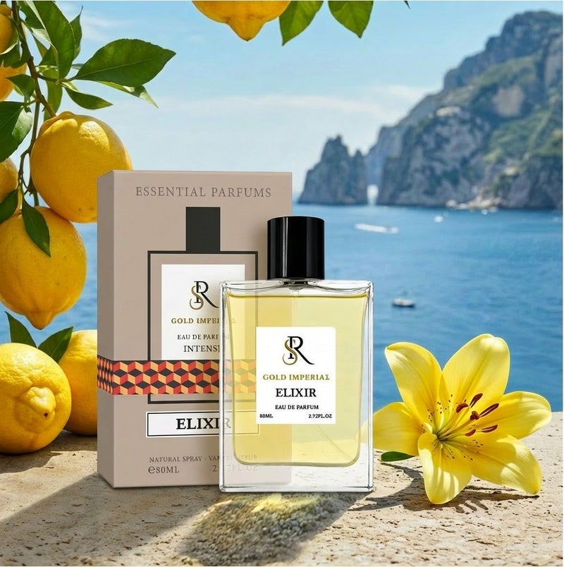 IMPERIAL Gold Imperial Elixir Eau de Parfum , 80ml - Citrus & Vanilla Scent - Image 2