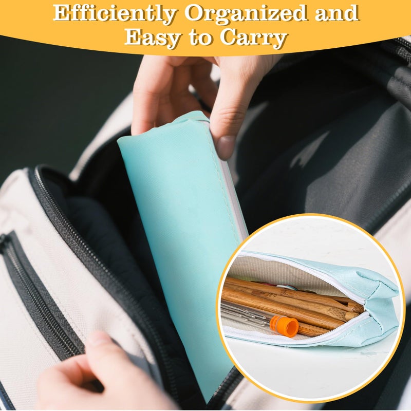 RAINFLOW 32 Pcs Bamboo Crochet Hooks Set - Crochet Hook Set Knitting Needles Kit,Including 12 Sizes 3mm-12mm Ergonomic Crocheting Hooks Knitting Accessories with Case for DIY Craft Beginners - Image 5