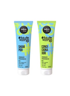 Salon Line Salon Line - Linha #ToDeCacho (Hidratacao Preenchedora) - Kit Shampoo e Condicionador (2 x 250 Ml) - (#ImWithCurls (Filling Moisturization) - Set Shampoo and Conditioner (2 x 10.14 Fl Oz)) 