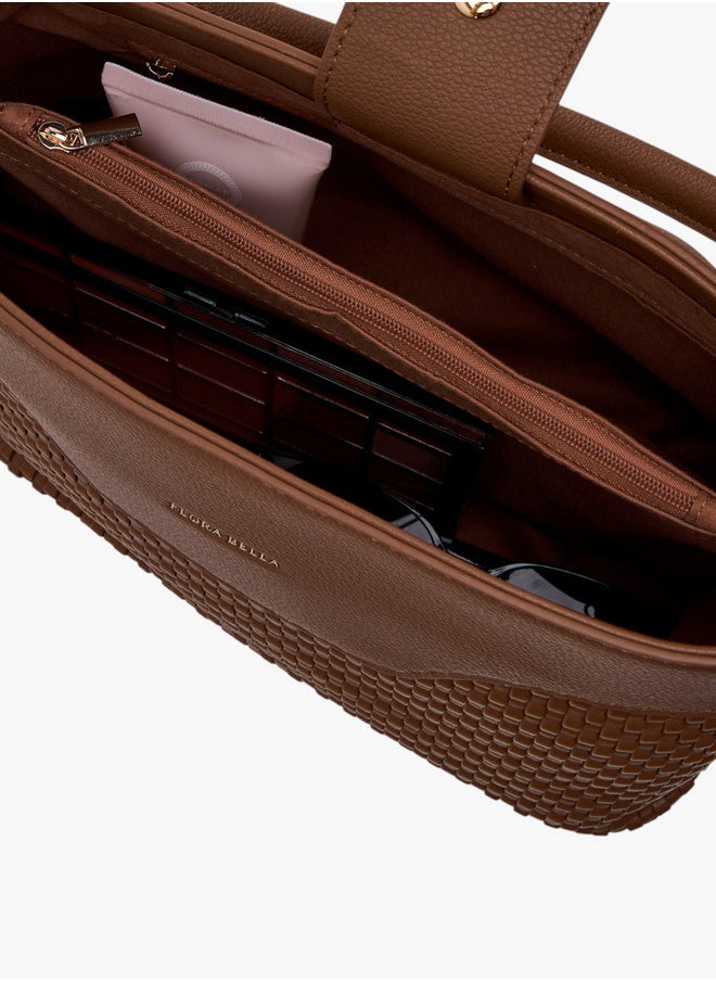 Flora Bella By Shoexpress - Textured Crossbody Bag with Zip Closure and Adjustable Strap - Image 1