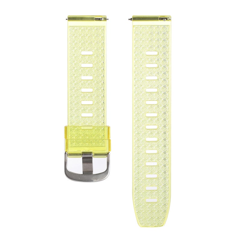 erorex For Samsung Galaxy Watch 46Mm 22Mm Transparent Shiny Diamond Tpu Watch Band(Yellow) - Image 3