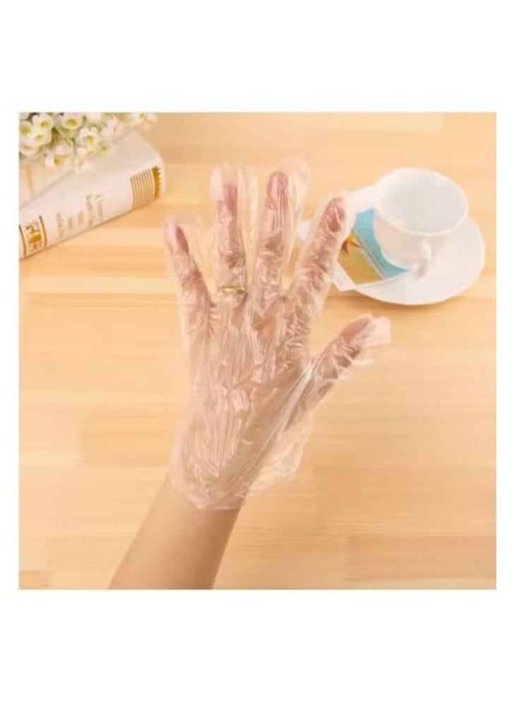 Plastic Disposable Gloves Clear - Image 3