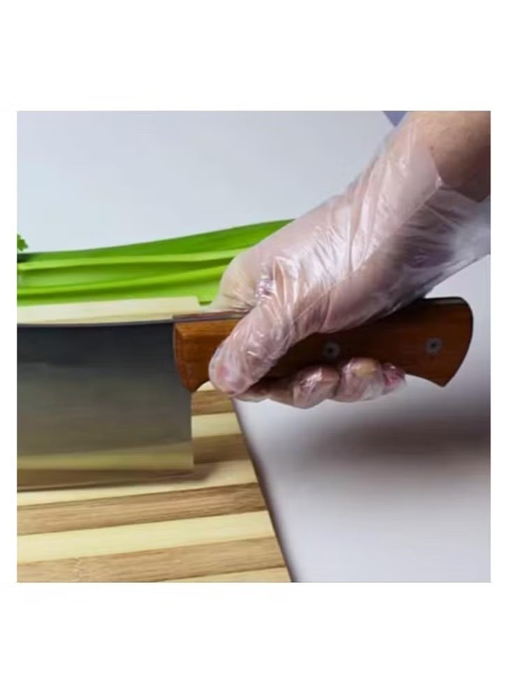 Plastic Disposable Gloves Clear - Image 5