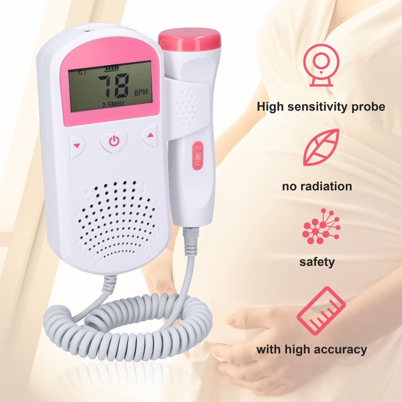 Household Fetal Doppler Baby Prenatal Heart Monitor LCD Display Fetus-voice Meter Pregnant Woman Daily Care Product - Image 5