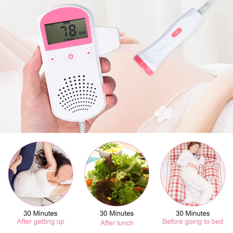 Household Fetal Doppler Baby Prenatal Heart Monitor LCD Display Fetus-voice Meter Pregnant Woman Daily Care Product - Image 4