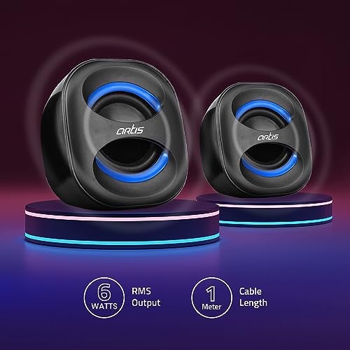Artis Mini 2.0 USB Multimedia Speakers (Blue) - Image 3
