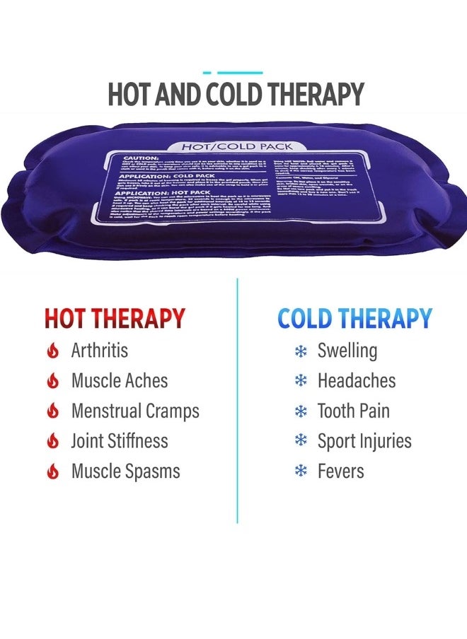 Lifenpure Reusable Hot and Cold Therapy Gel Wrap Support Injury Recovery Alleviate Joint and Muscle Pain  Adjustable And Flexible for Knees Back  Shoulders Arms and Legs  - Image 2