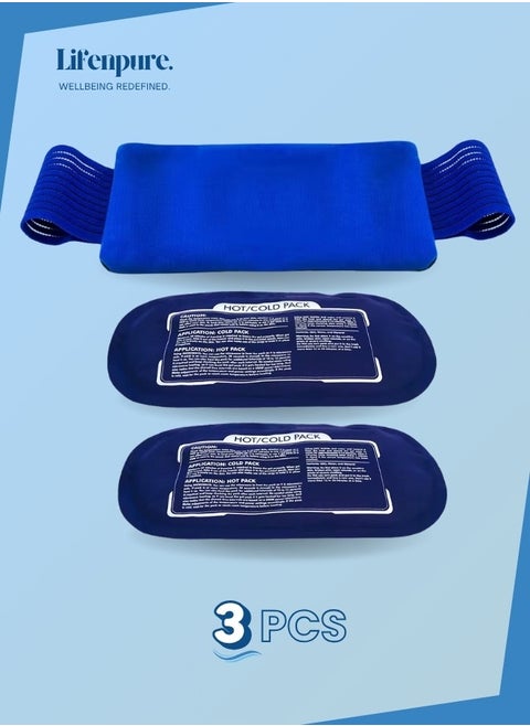 Reusable Hot and Cold Therapy Gel Wrap Support Injury Recovery Alleviate Joint and Muscle Pain  Adjustable And Flexible for Knees Back  Shoulders Arms and Legs