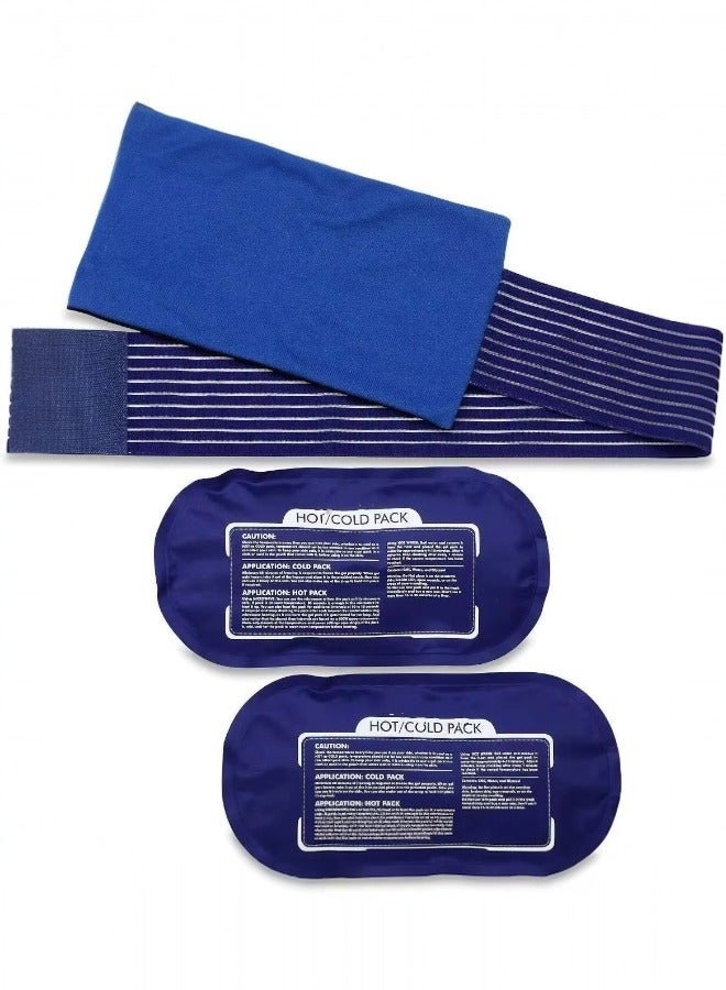 Reusable Hot and Cold Therapy Gel Wrap Support Injury Recovery Alleviate Joint and Muscle Pain Adjustable And Flexible for Knees Back Shoulders Arms and Legs